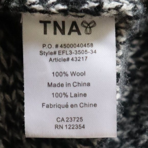 ARITZIA TNA Telluride Wool Zip Up Sweater - XS - Picture 6 of 7